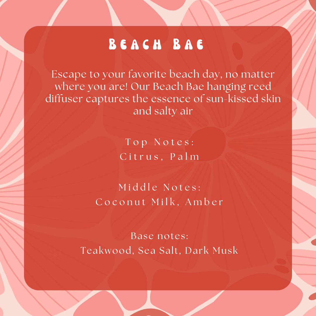 Beach Bae Hanging Reed DiffuserWebster Wax Company