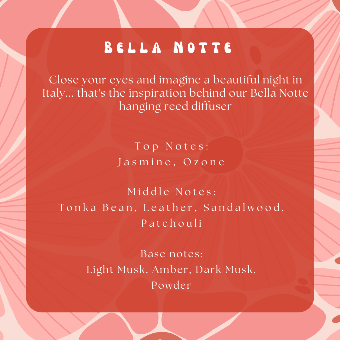Bella Notte Hanging Reed DiffuserWebster Wax Company