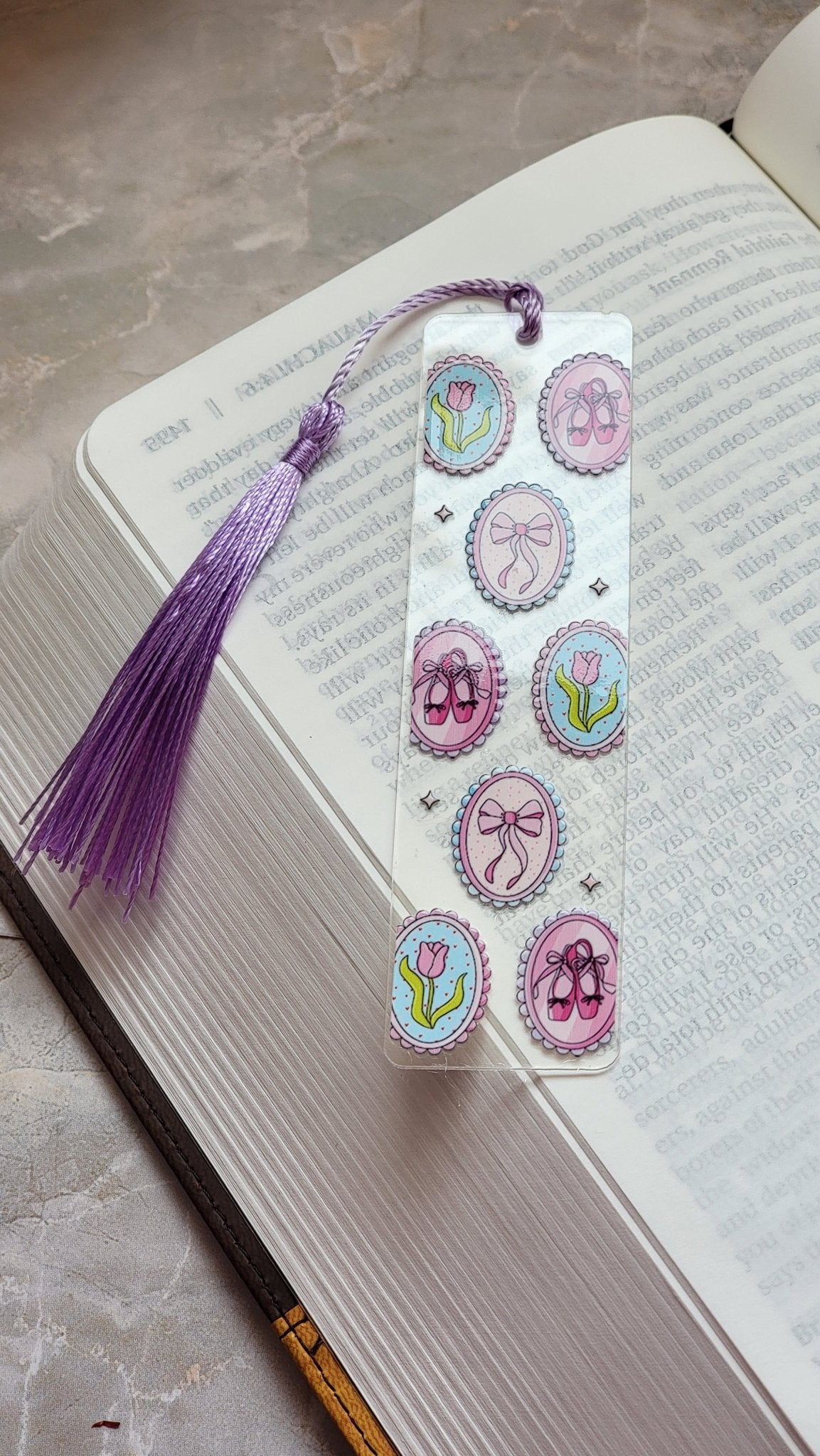 Coquette Bow and Ballerina Shoe BookmarkWebster Wax Company