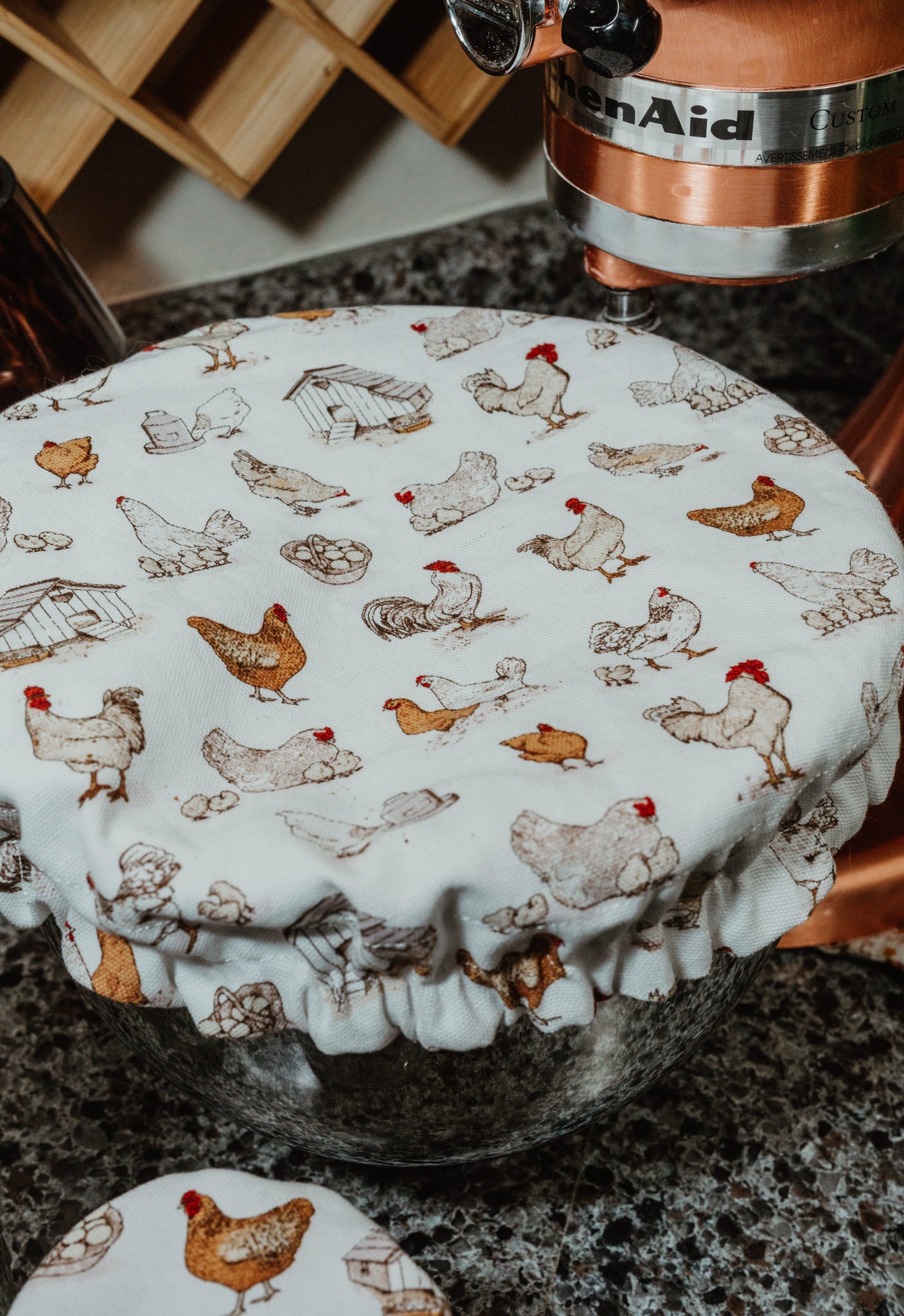 Chicken Homestead Bowl Covers