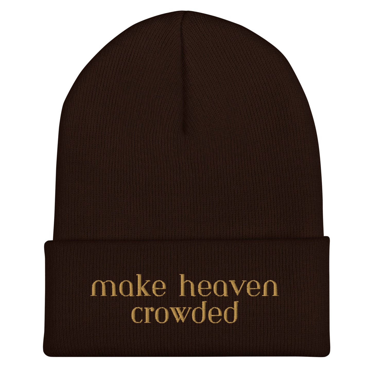 Make Heaven Crowded Cuffed BeanieEMBROIDERYHello Bella LLC