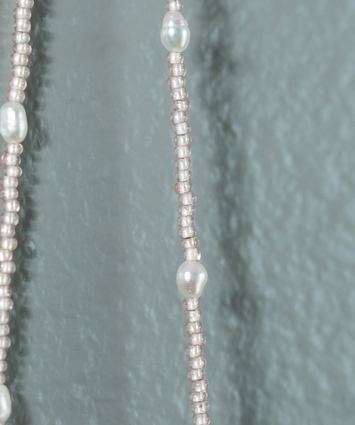 Pearl Cross Necklace with Champagne beads and pearlsWebster Wax Company