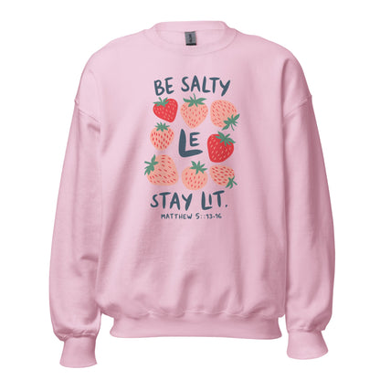 Be Salty Stay Lit/The Way The Truth The Life CrewneckT - SHIRTHello Bella LLC