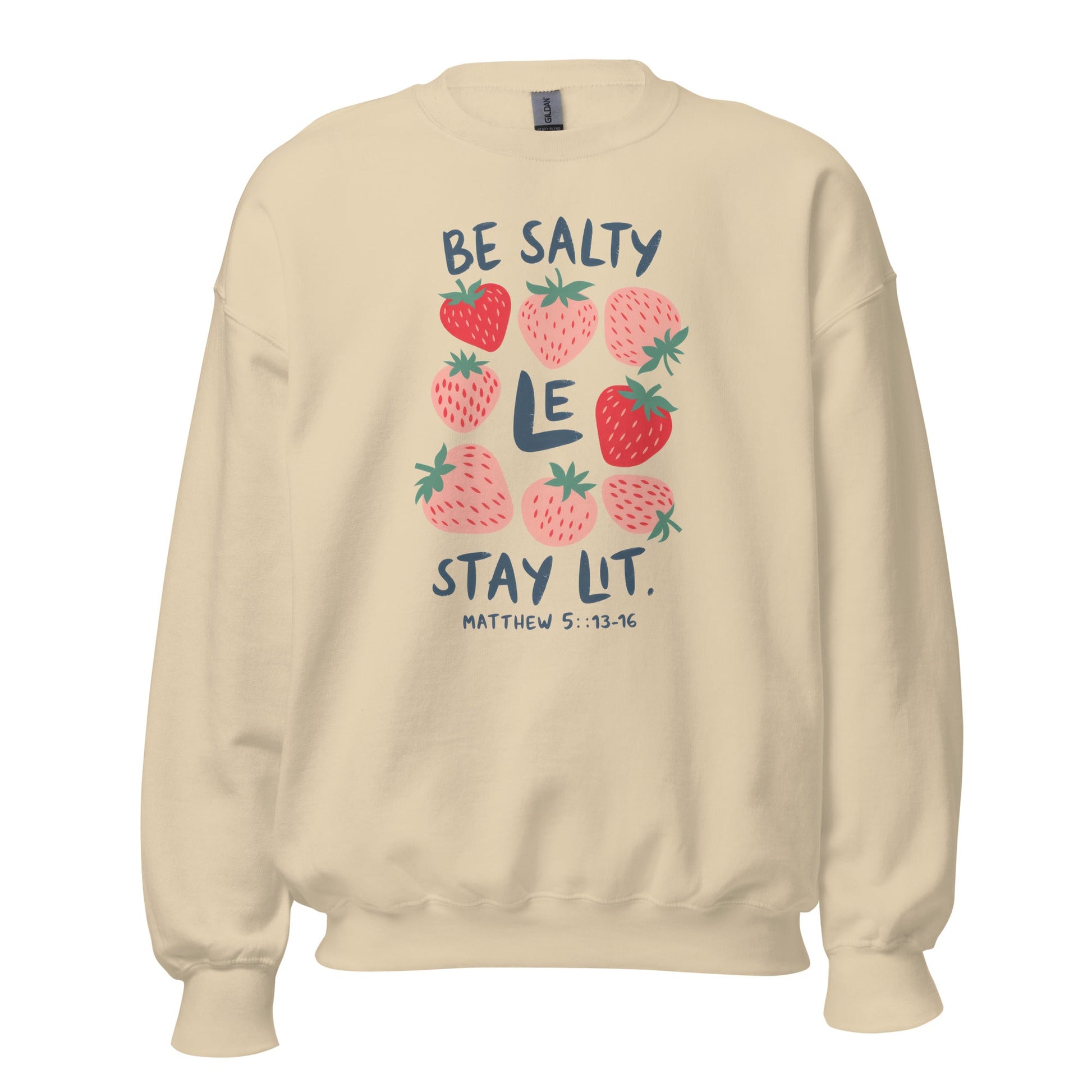 Be Salty Stay Lit/The Way The Truth The Life CrewneckT - SHIRTHello Bella LLC