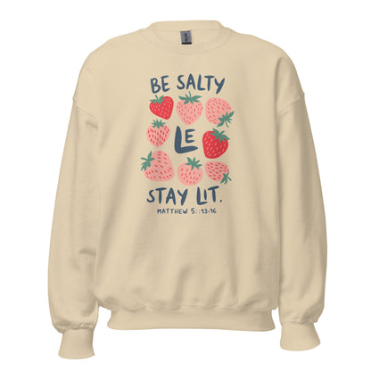 Be Salty Stay Lit/The Way The Truth The Life CrewneckT - SHIRTHello Bella LLC