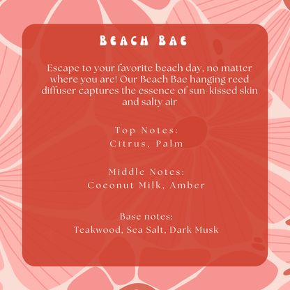 Beach Bae Hanging Reed DiffuserWebster Wax Company