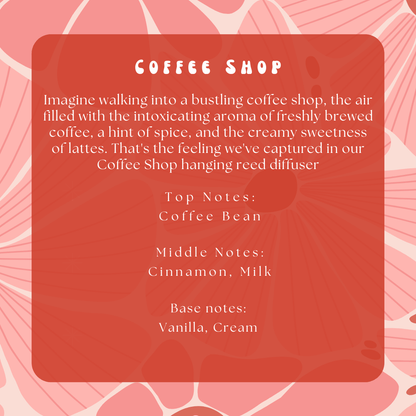 Coffee Shop Hanging Reed DiffuserWebster Wax Company