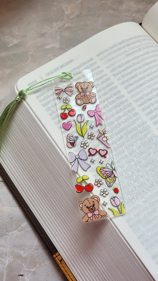 Coquette Bear and Bow BookmarkWebster Wax Company