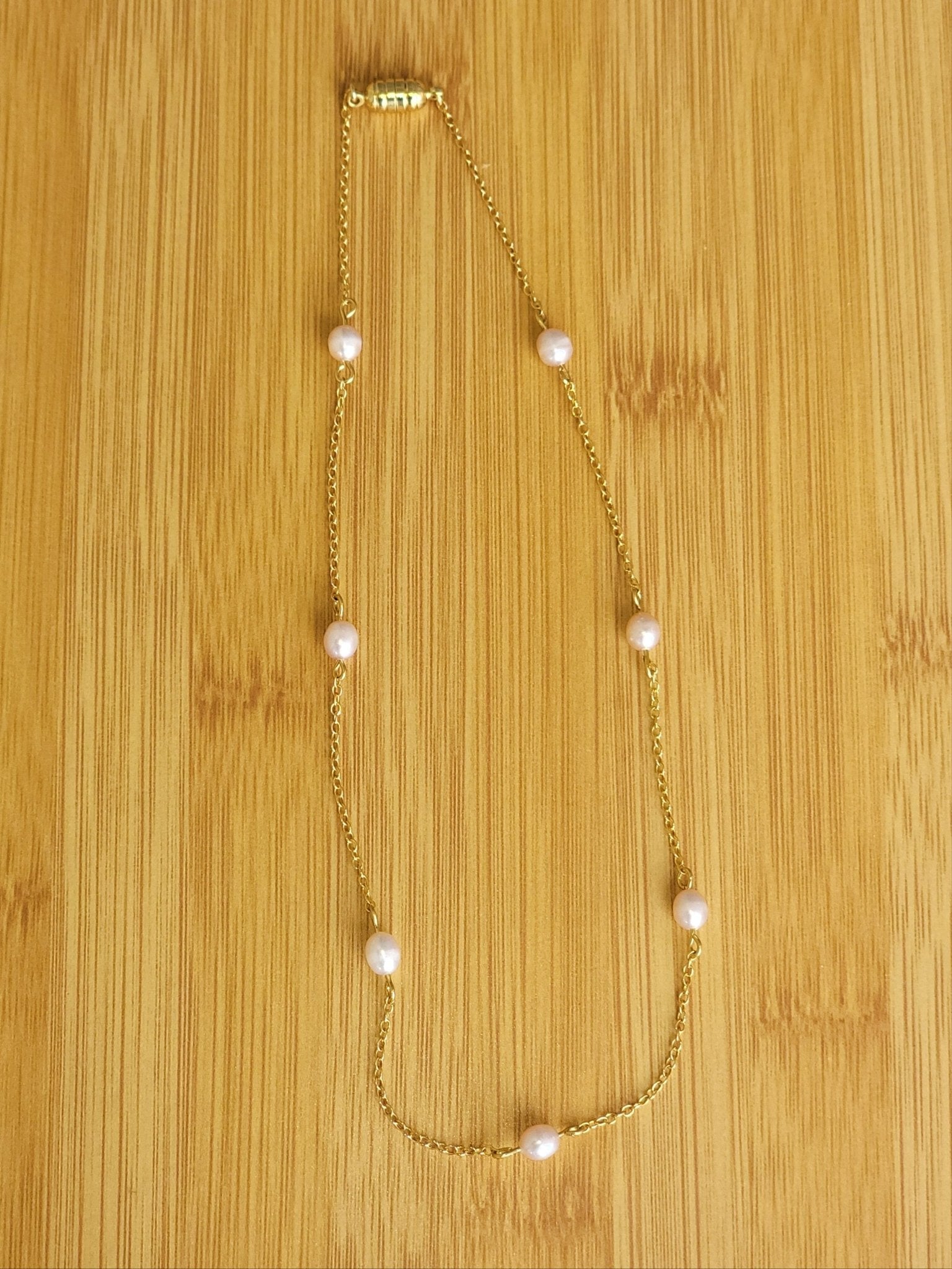 Dainty Gold & Pearl Layering Necklace (backordered 1 week)Webster Wax Company