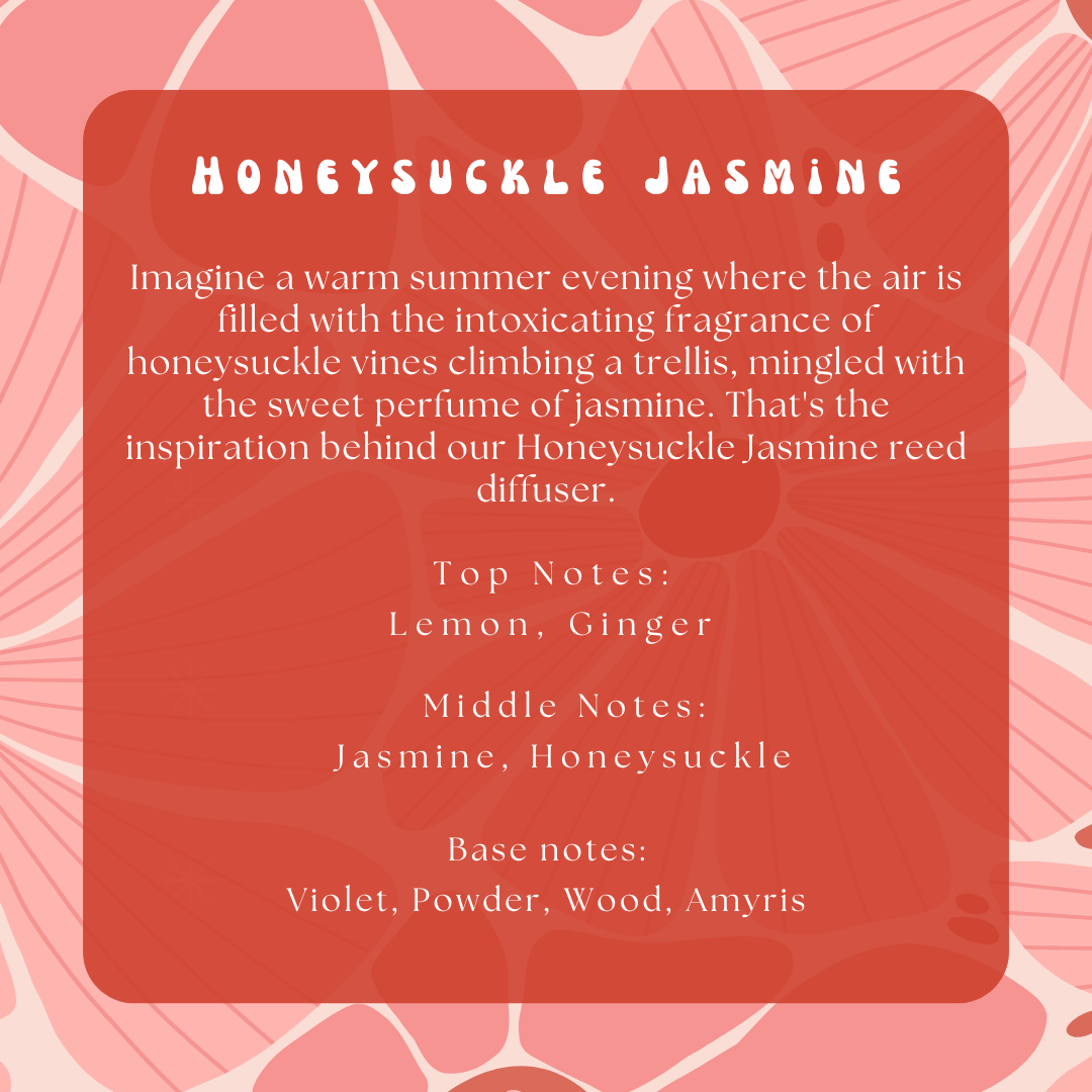 Honeysuckle Jasmine Hanging Reed DiffuserWebster Wax Company