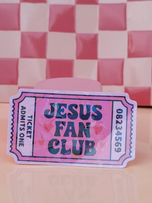 Jesus Fan Club StickerWebster Wax Company