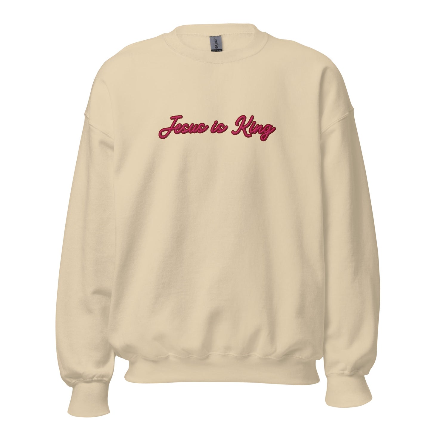 Jesus is King Maroon CrewneckT - SHIRTHello Bella LLC