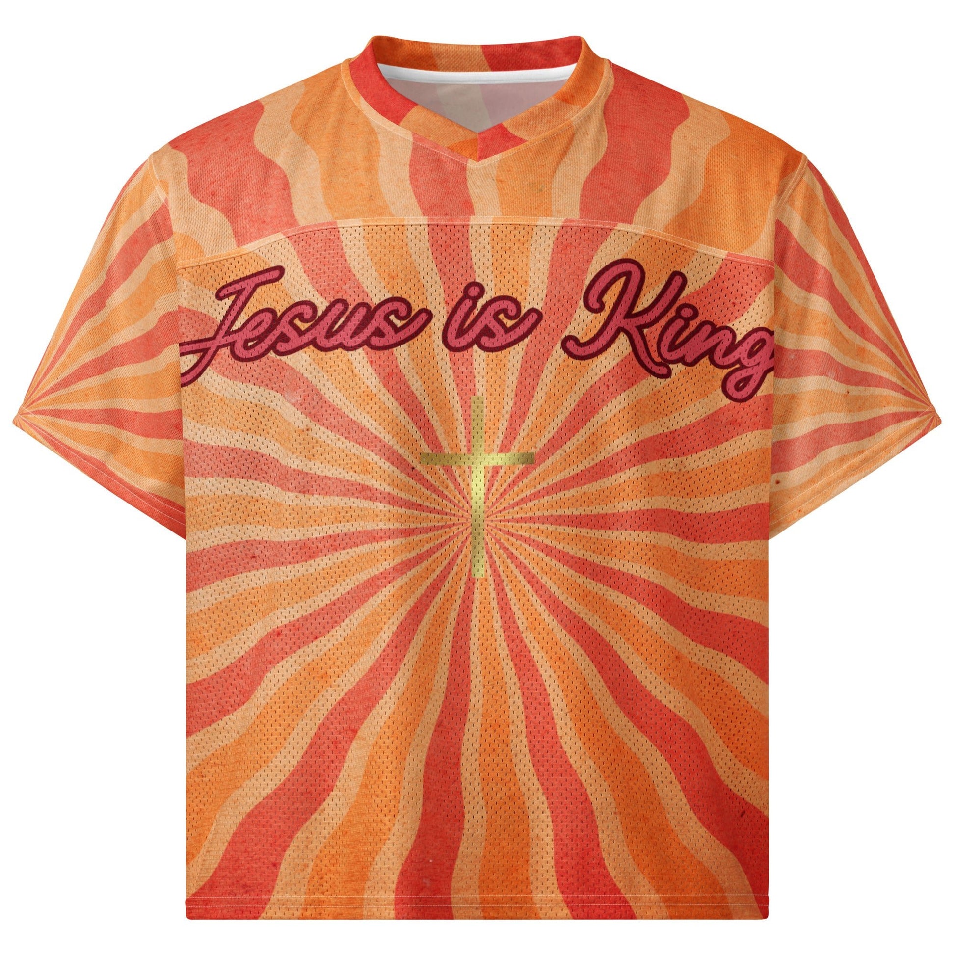 Jesus is King/Be Salty Stay Lit Boxy football jerseyCUT - SEWHello Bella LLC