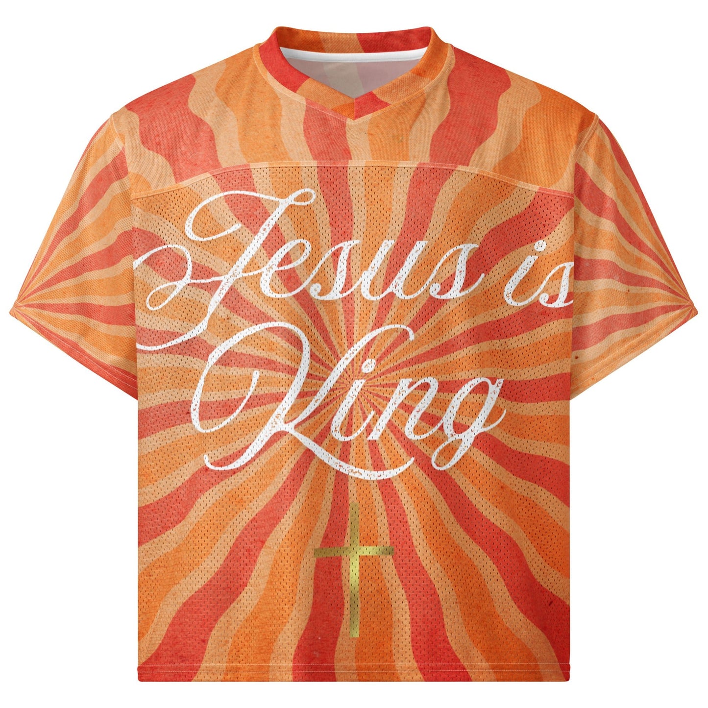 Jesus is King/Trust God's Plan Boxy football jerseyCUT - SEWHello Bella LLC
