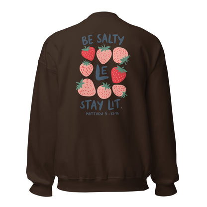 Jesus is My Jam/ Be Salty Stay Lit Crewneck (light)T - SHIRTHello Bella LLC