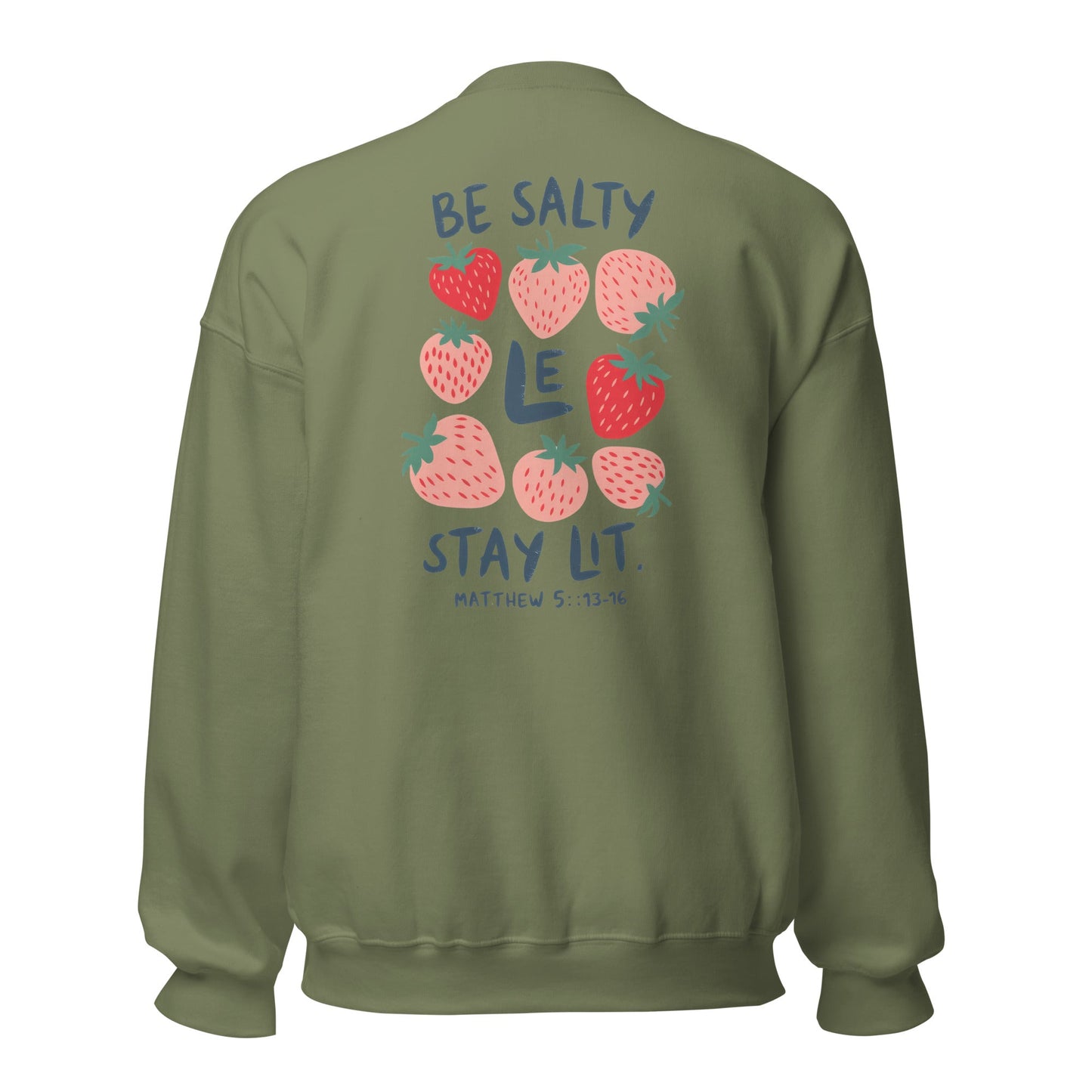 Jesus is My Jam/ Be Salty Stay Lit Crewneck (light)T - SHIRTHello Bella LLC