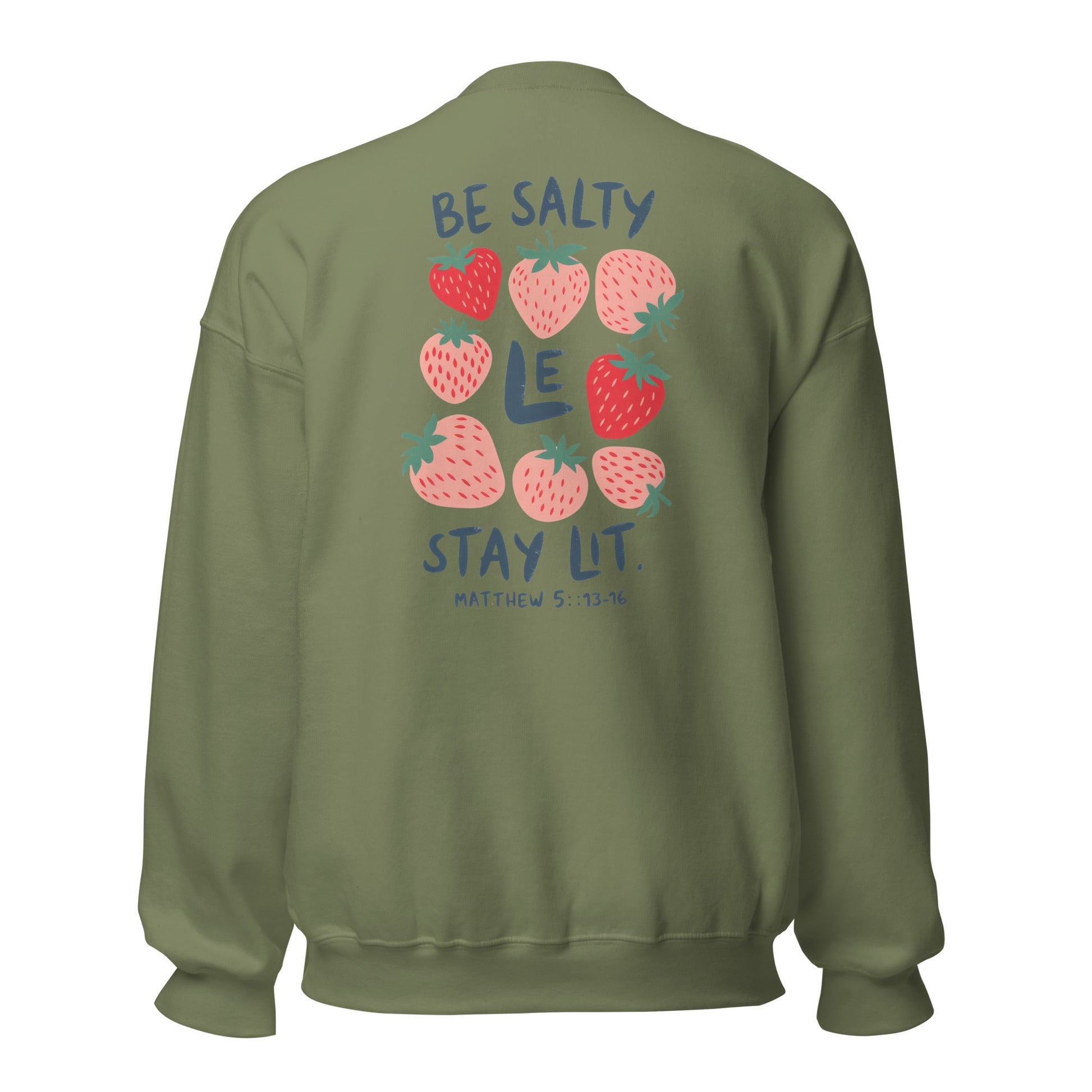 Jesus is My Jam/ Be Salty Stay Lit Crewneck (light)T - SHIRTHello Bella LLC