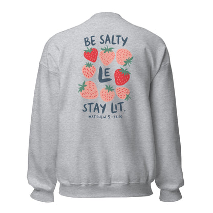 Jesus is my Jam/Be Salty Stay Lit CrewneckT - SHIRTHello Bella LLC