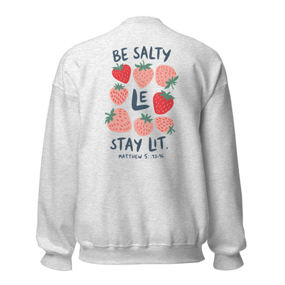 Jesus is my Jam/Be Salty Stay Lit CrewneckT - SHIRTHello Bella LLC