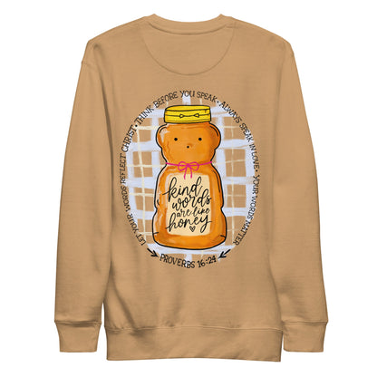 Kind Words Are Like Honey CrewneckHello Bella LLC