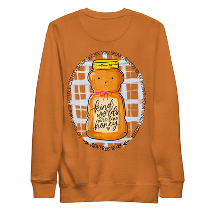 Kind Words Are Like Honey CrewneckHello Bella LLC