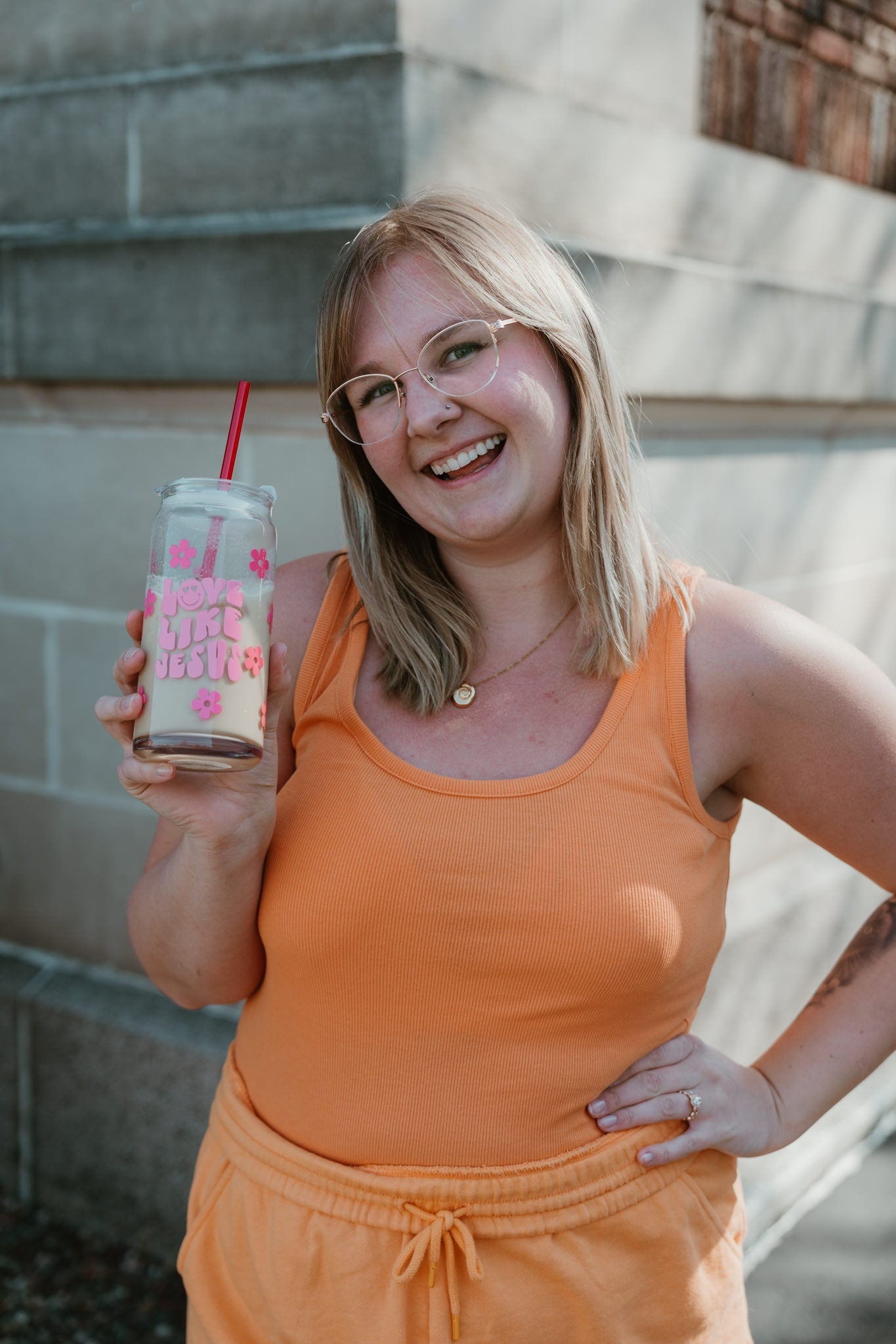 Love Like Jesus Glass CupWebster Wax Company