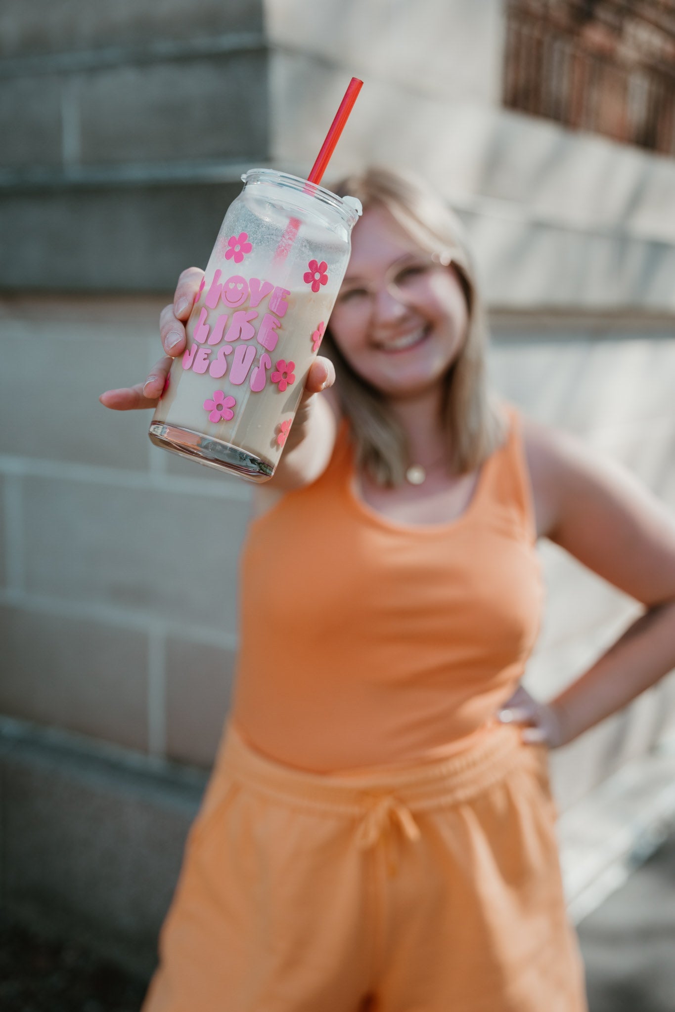 Love Like Jesus Glass CupWebster Wax Company