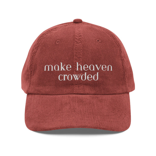 make heaven crowded vintage corduroy capEMBROIDERYHello Bella LLC