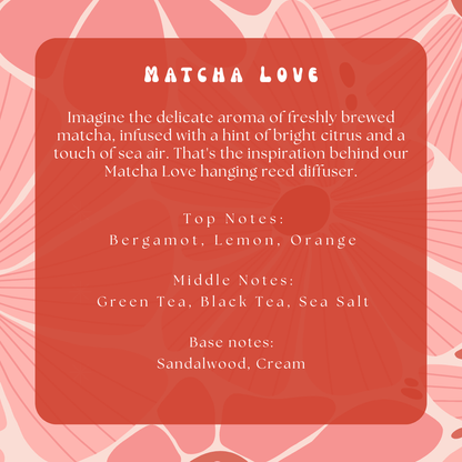 Matcha Love Hanging Reed DiffuserWebster Wax Company