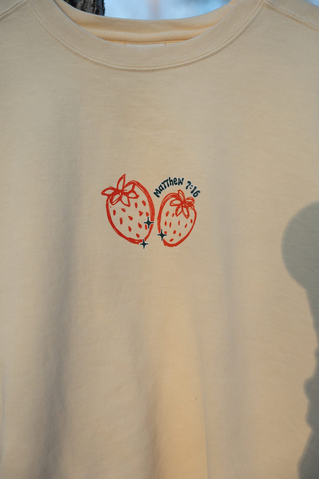 Matthew 7:16 By Their Fruit CrewneckWebster Wax Company