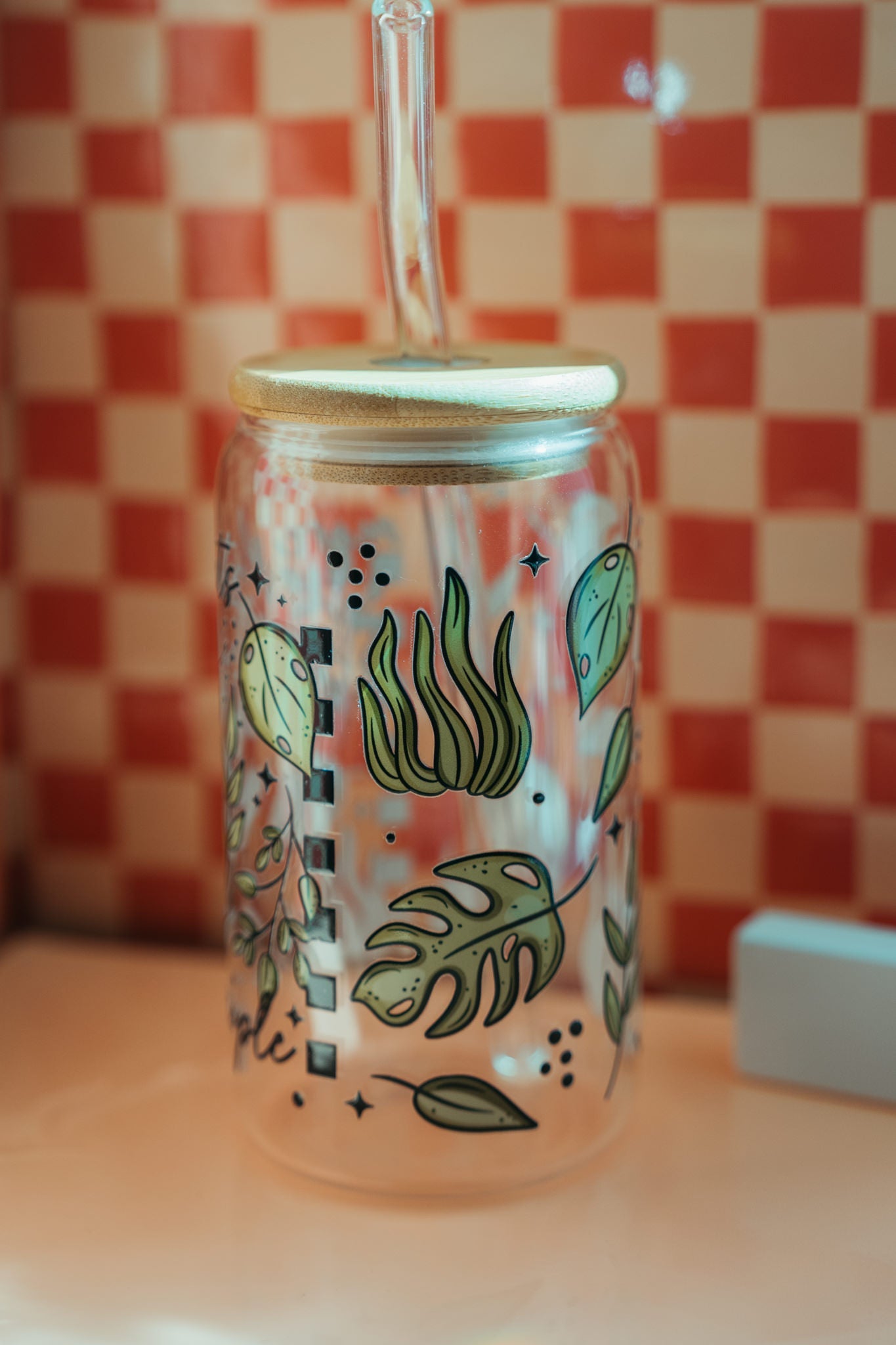 More Plants Less People Glass CupWebster Wax Company