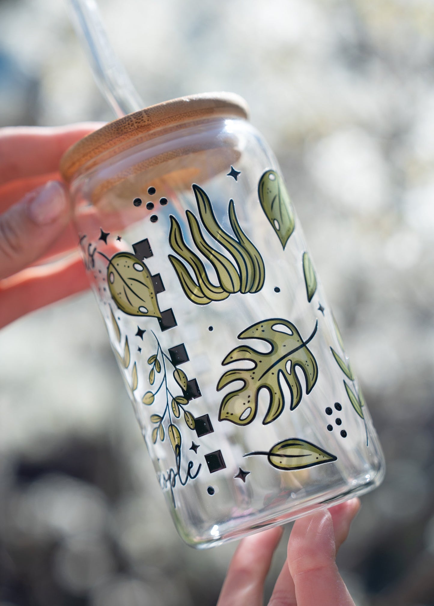 More Plants Less People Glass CupWebster Wax Company