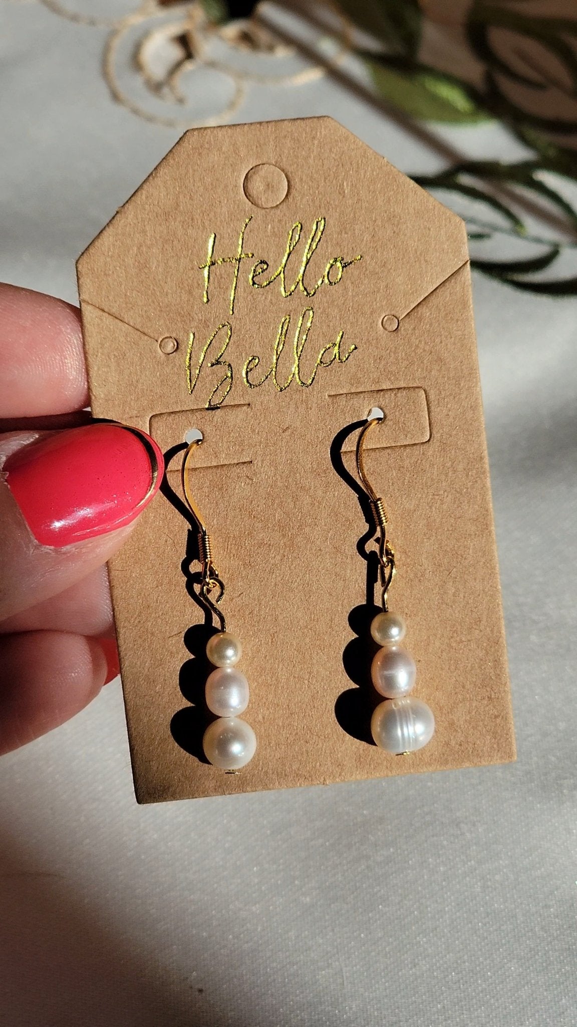 Mustard Seed Faith Earrings: 18k Gold Plated Stainless SteelHello Bella LLC