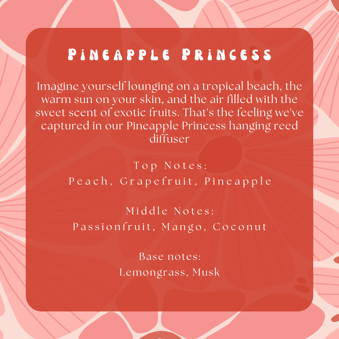 Pineapple Princess Hanging Reed DiffuserWebster Wax Company