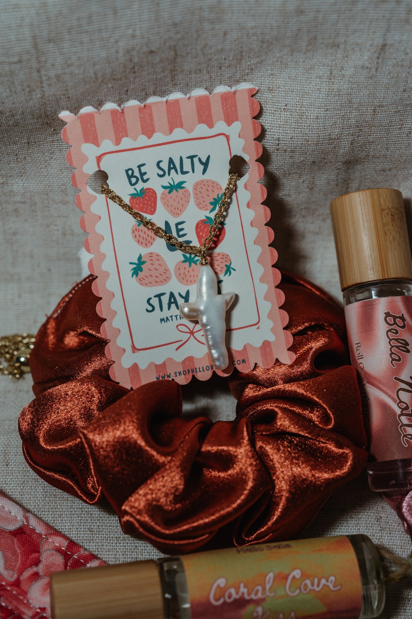 Plush Brown/Copper ScrunchieHello Bella LLC