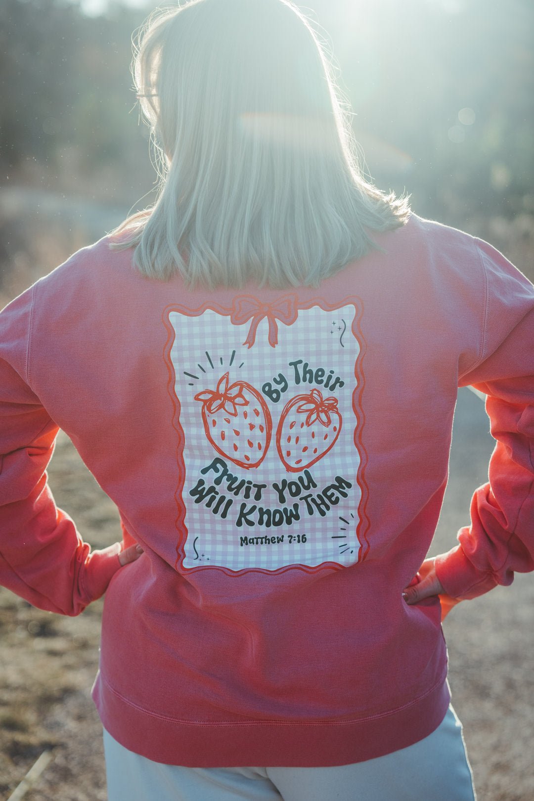 (PRE - ORDER) Matthew 7:16 By Their Fruit CrewneckWebster Wax Company