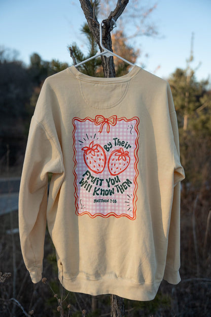 (PRE - ORDER) Matthew 7:16 By Their Fruit CrewneckWebster Wax Company