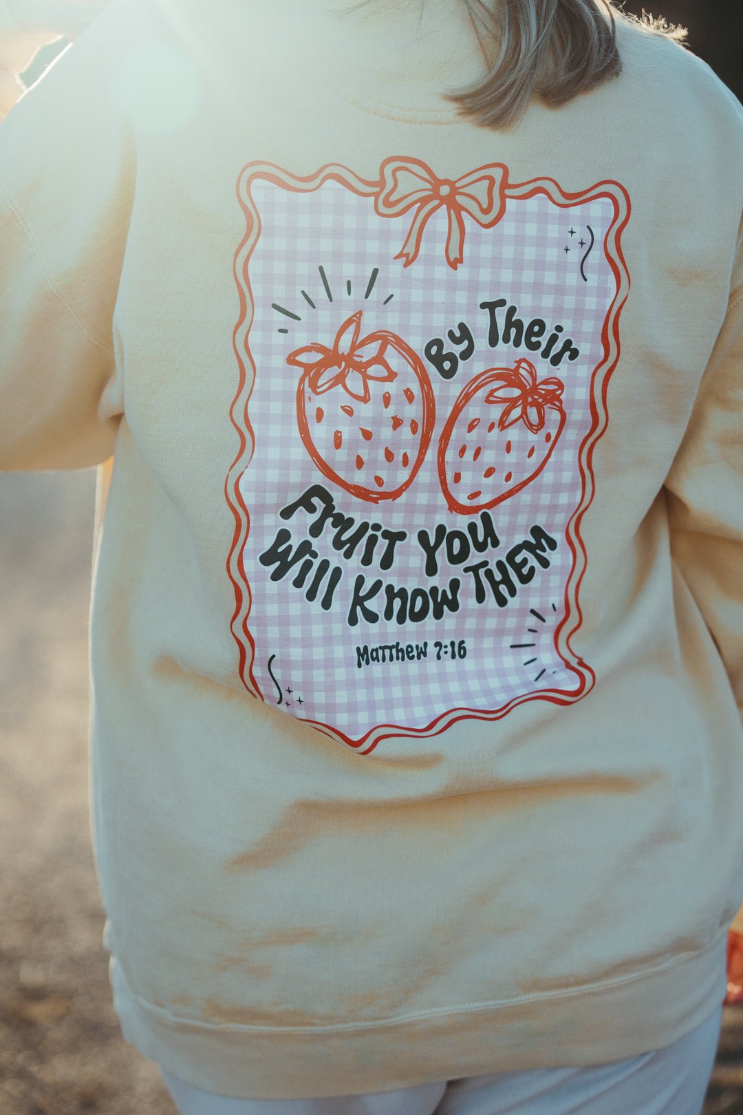(PRE - ORDER) Matthew 7:16 By Their Fruit CrewneckWebster Wax Company
