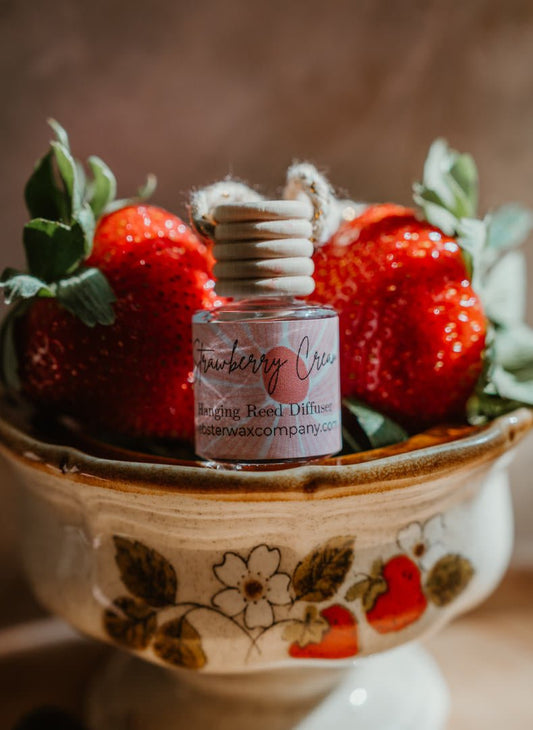 Strawberry Cream Hanging Reed DiffuserWebster Wax Company