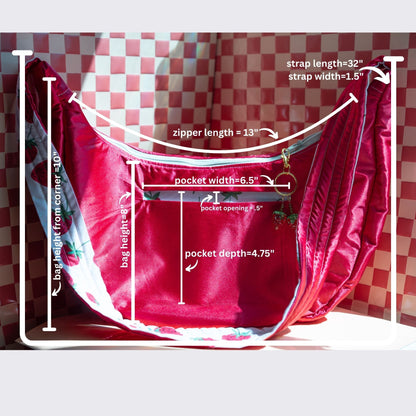 Strawberry Cross Body PurseWebster Wax Company