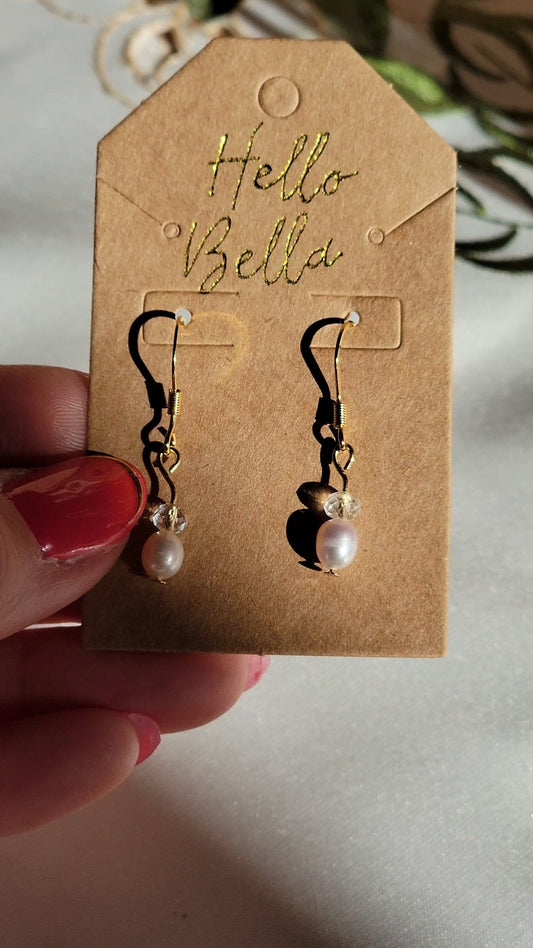 The Humble Beginning Earrings: 18k Gold Plated Stainless SteelHello Bella LLC