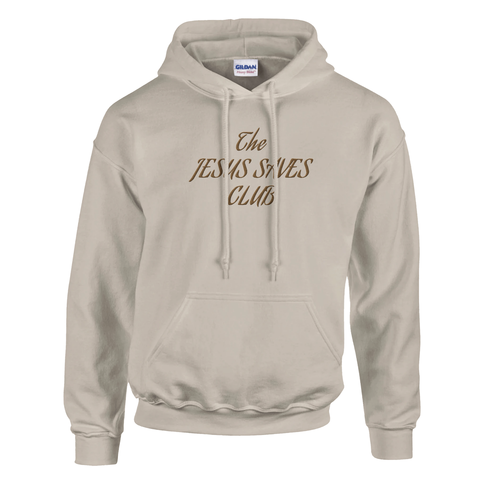 The Jesus Saves Club Embroidered HoodiePrint MaterialHello Bella LLC