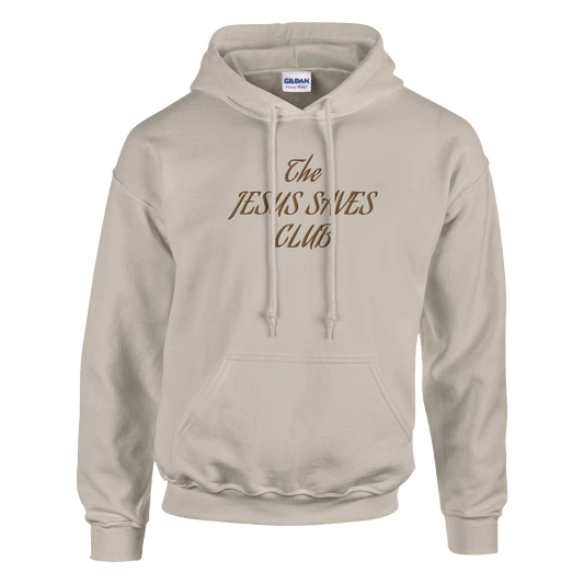 The Jesus Saves Club Embroidered HoodiePrint MaterialHello Bella LLC